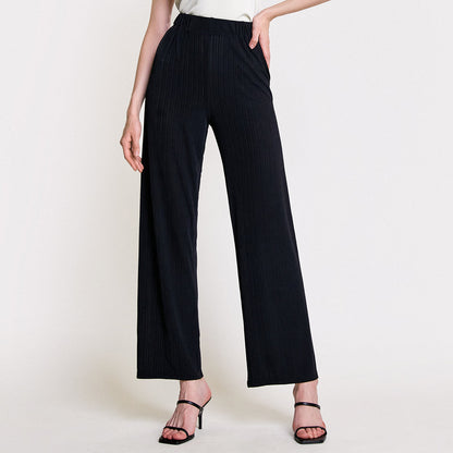 Black Elasticated Waist Pants