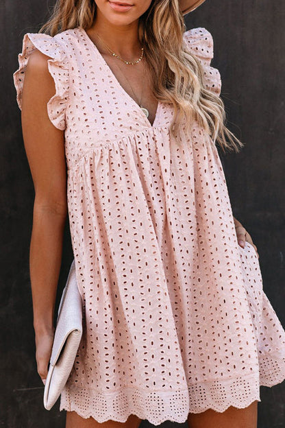 Glory of Love Pocket Hollow-Out Dress - 3 Colors