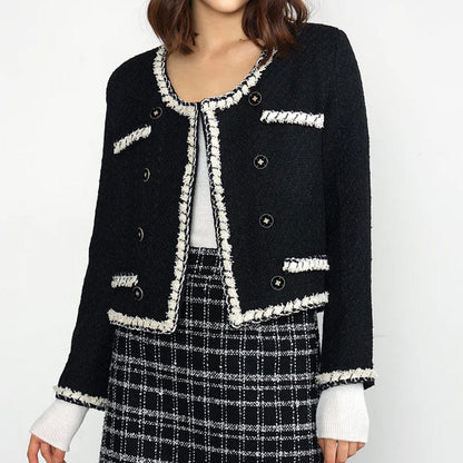 Jacey Black Double Breasted Jacket