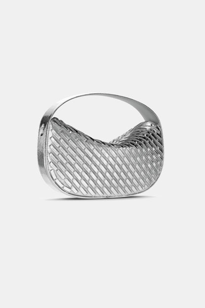 WOVEN EFFECT HANDBAG