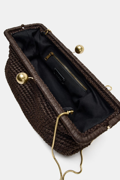 WOVEN CLUTCH BAG