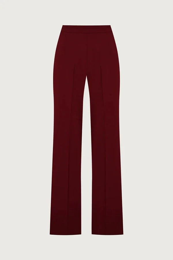 Vita Mesh Patchwork High Neck Wide Sleeve Bodysuit and High Rise Pocket Slit Pants Set