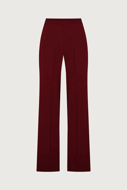 Vita Mesh Patchwork High Neck Wide Sleeve Bodysuit and High Rise Pocket Slit Pants Set