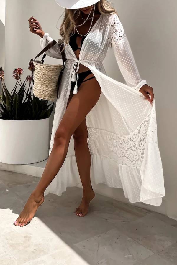 Wear a sunscreen long cardigan