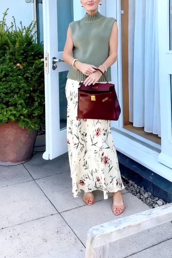 The Tilda A-Line Maxi Slip Skirt