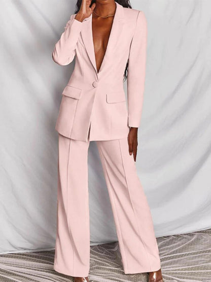 Rosalía Chic Blazer and Trousers Set for Women's Business Dress Elevated Occasion Wear
