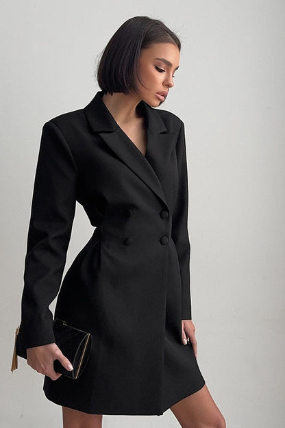 Fitted Blazer Midi Dress