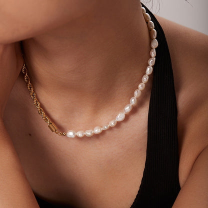 Alina Pearl Rope Necklace