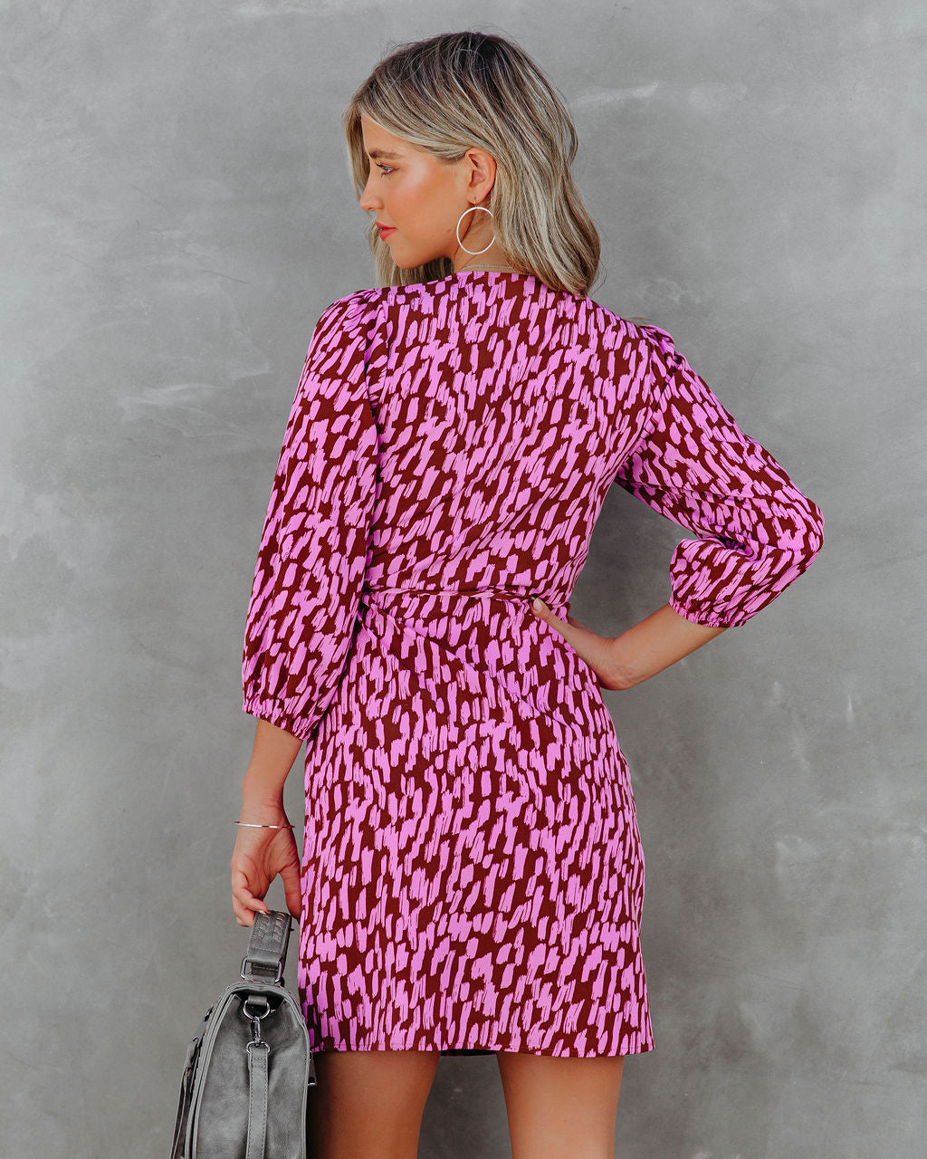 Another Year Of Love Printed Wrap Dress FINAL