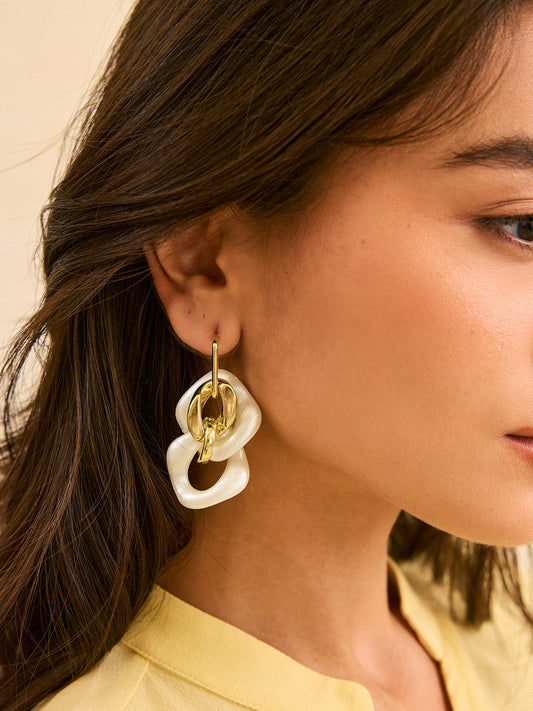 Chunky Chain Drop Earrings