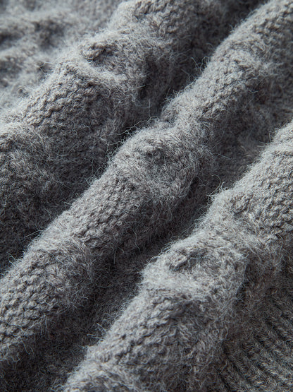 Cable-Knit Sleeveless Sweater Vest