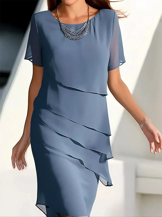 Jezebel Aesthetic Dress with Ruffles Elevated Occasion Wear