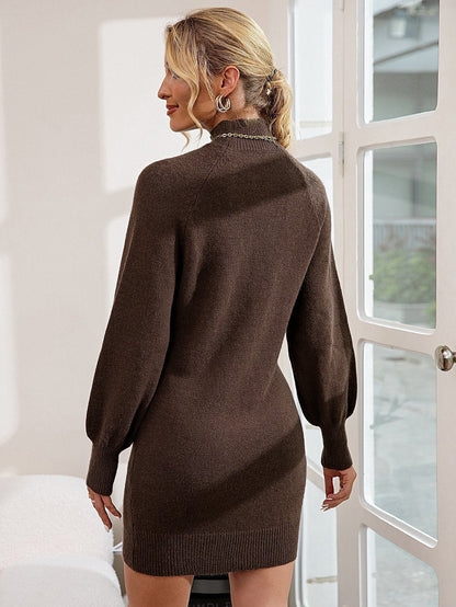 Batwing Sleeve Sweater Dress Longline Sweater