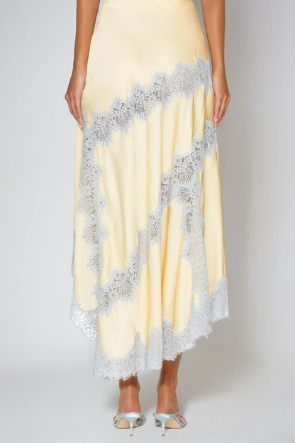 Bess Spaghetti Lace Skirt Set