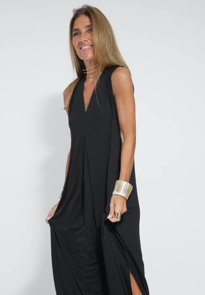 Yazmín Boutique Long Slimming Dress and Vest Set Chic Silhouette Collection
