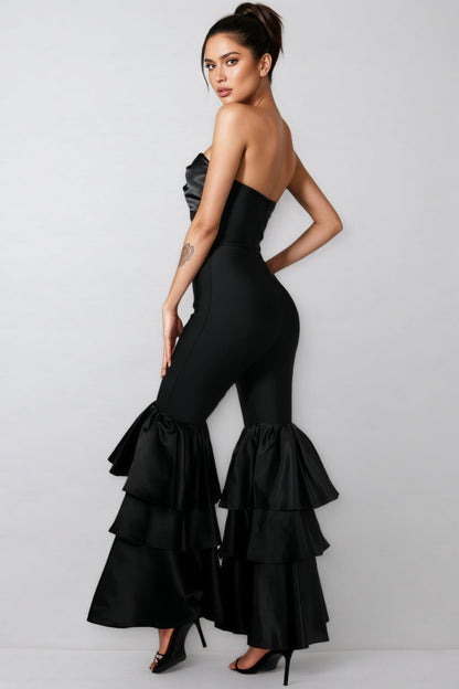 Soreld One-Shoulder Ruffle Jumpsuit