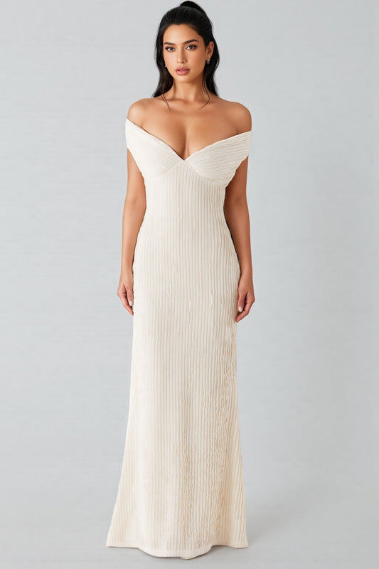 Ilthion White Strappy Backless Maxi Dress