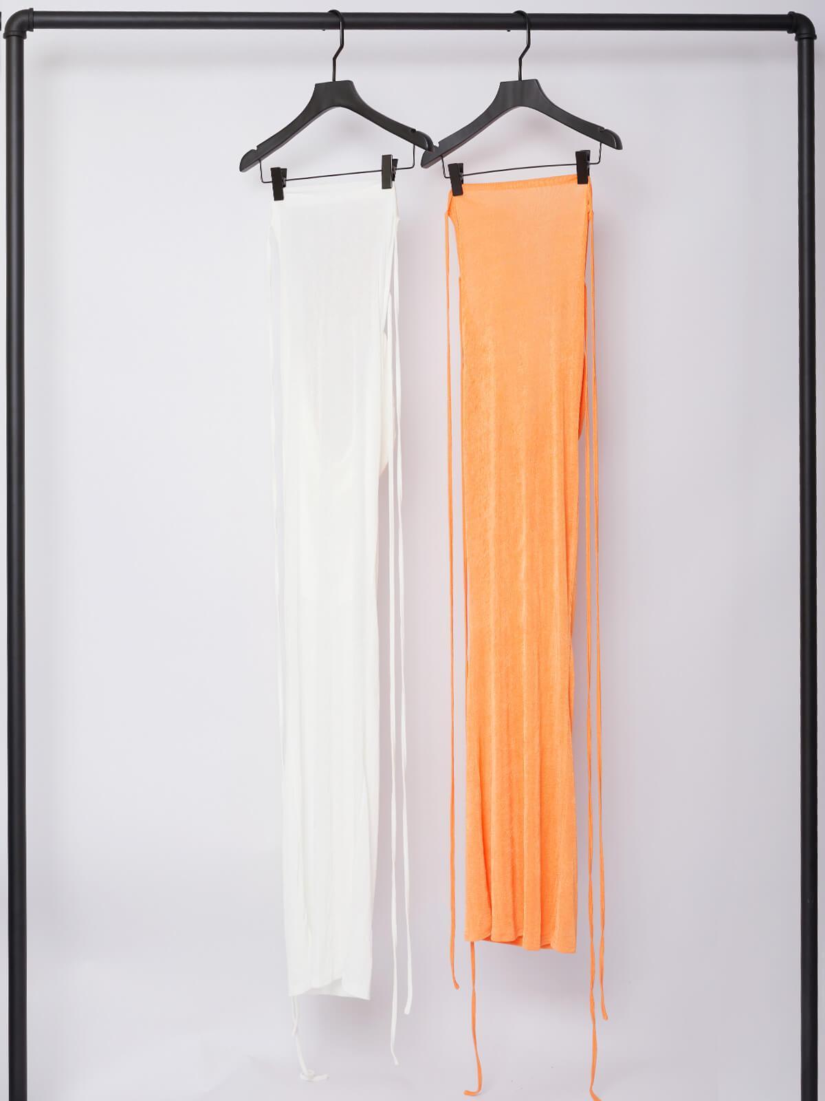 Egypt Backless Maxi Dress In White