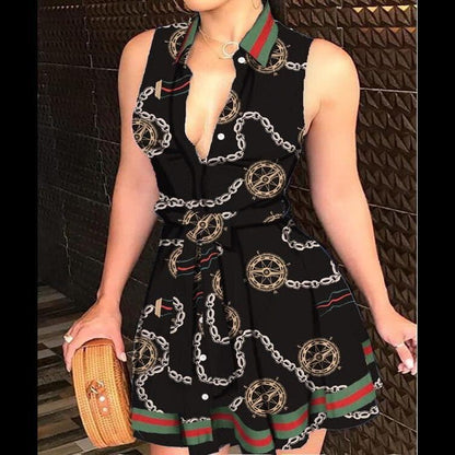 Floral Print Summer Beach Dress