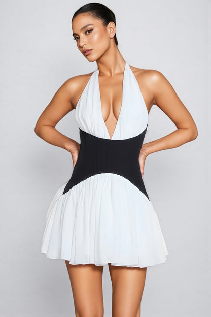 Serela Halter Neck Mini Dress