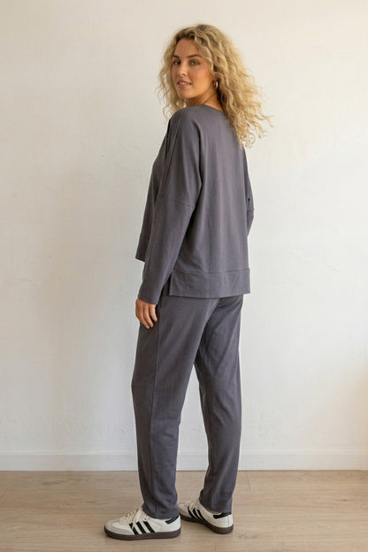 High Low Hem Sweatshirt Set