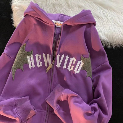 Hip Hop Dark Bat Wing Hoodie