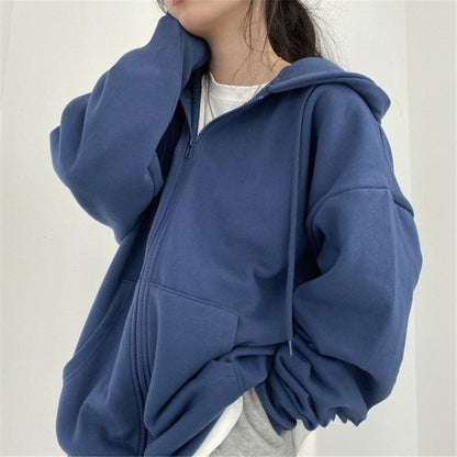Hip Hop Zip Up Vintage Star Hoodie