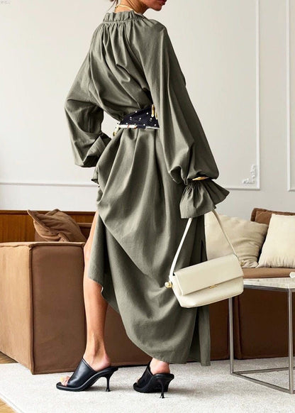 Sienna Relaxed Boho Maxi Dress – Oversized Long Sleeve Flowy Everyday Dress