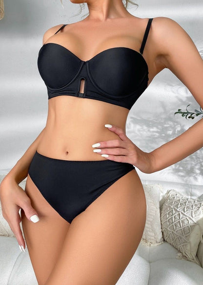 Padded Underwire Lingerie Set – Push Up Bra and Matching Panties