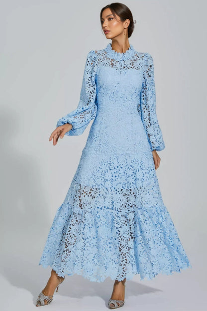 Noma Blue Cut Out Maxi Dress