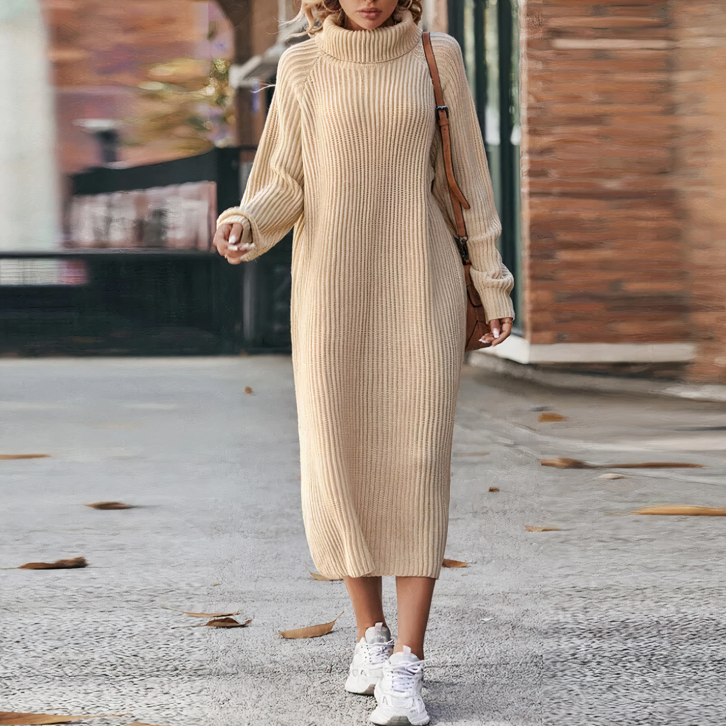 Julia Effortless Long Sleeve Sweater Dress Designer Edit