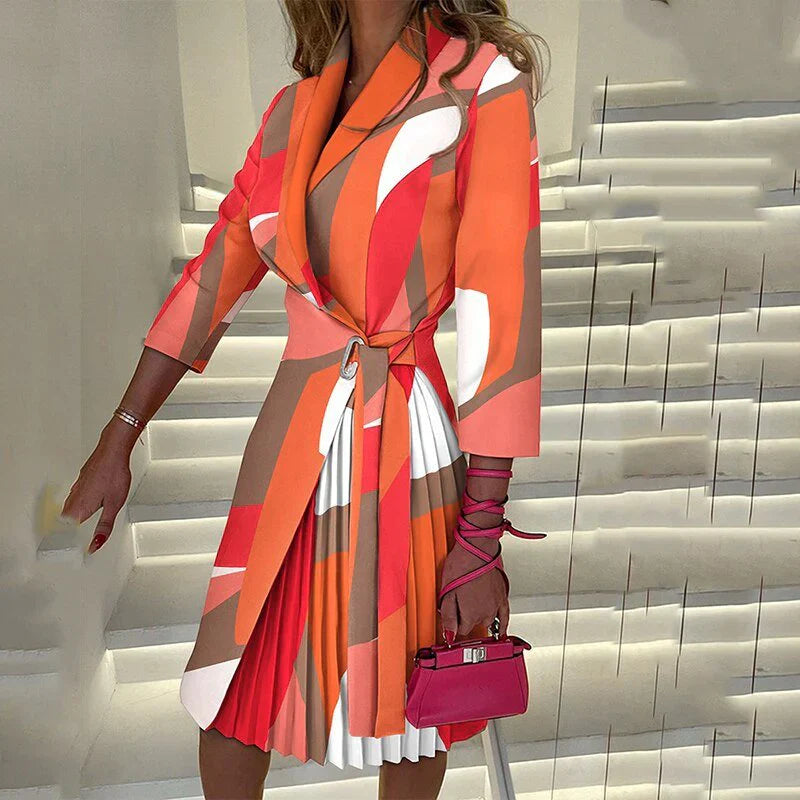 Laura Statement Blazer Dress with a Notched Collar Occasion Edit