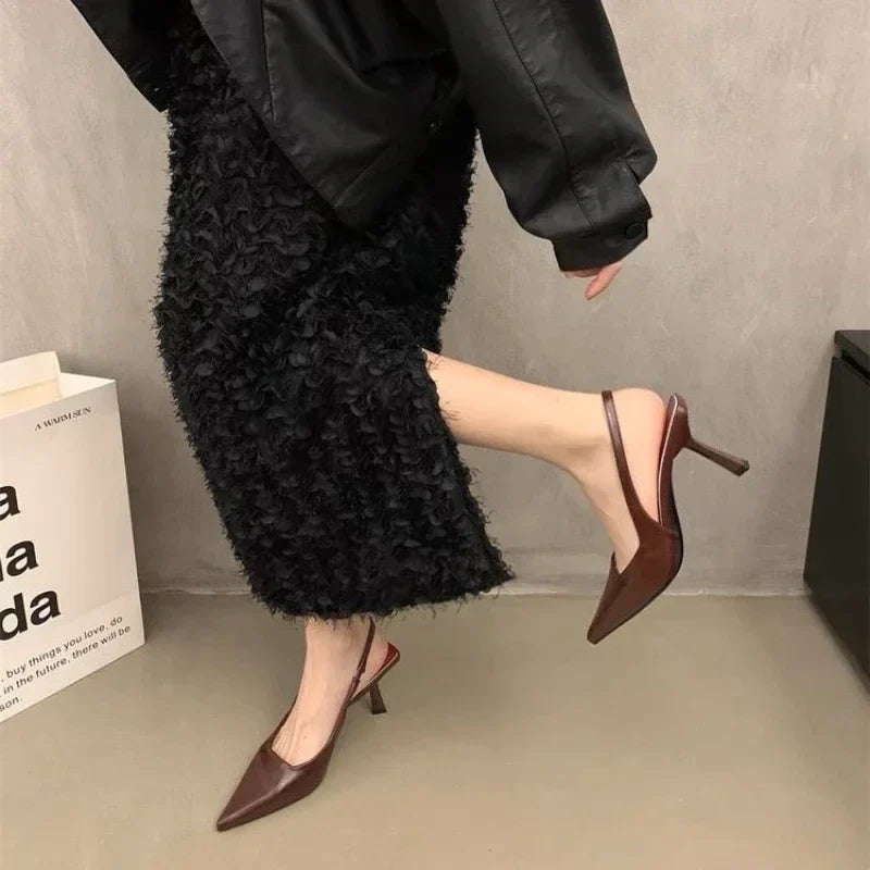 Chunky Transparent PVC Summer Stylish  New High Low Heel Pumps