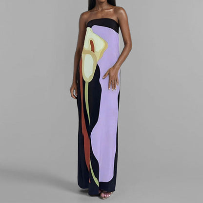 Mariana Premium Ladies' Evening Dress in Modern Kaleidoscope Design Wardrobe Essential