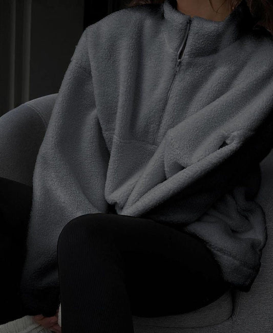 Cozy Warm Fleece Pullover Jacket