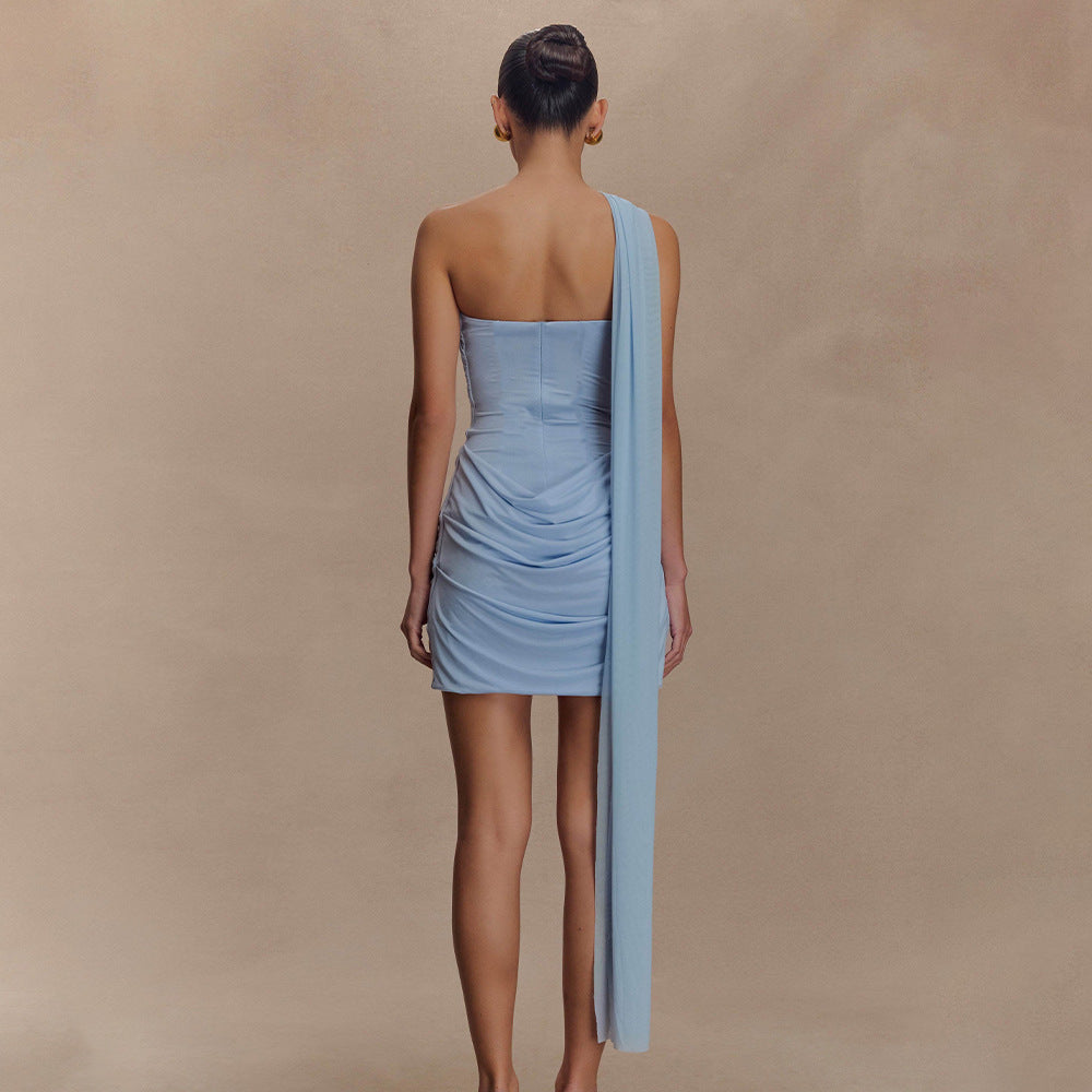 Wintour Mini Dress Blue