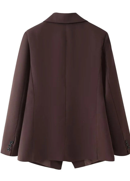 Elegant Double-Breasted Oversized Blazer