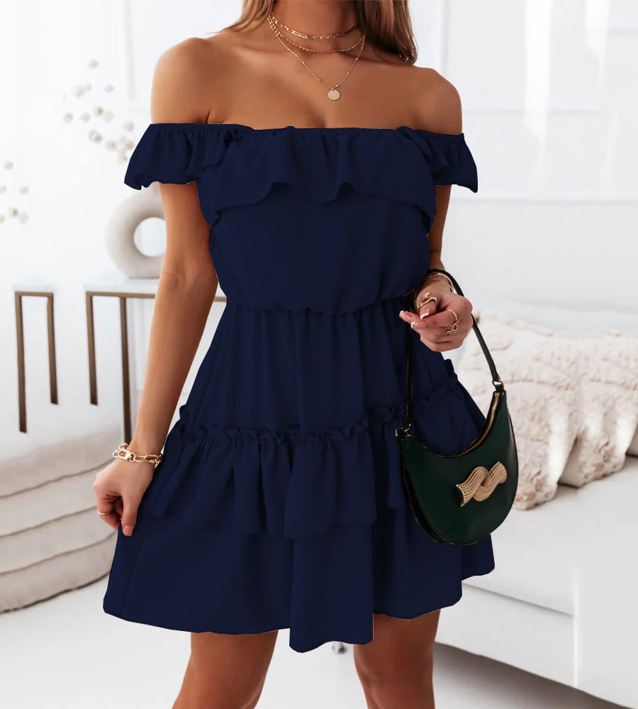 Inca Smocked Off The Shoulder Dress Purple FINAL
