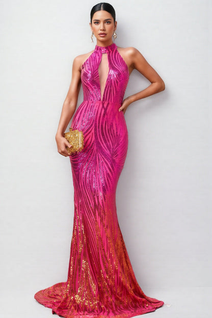 Serin Strapless Sequin Maxi Dress