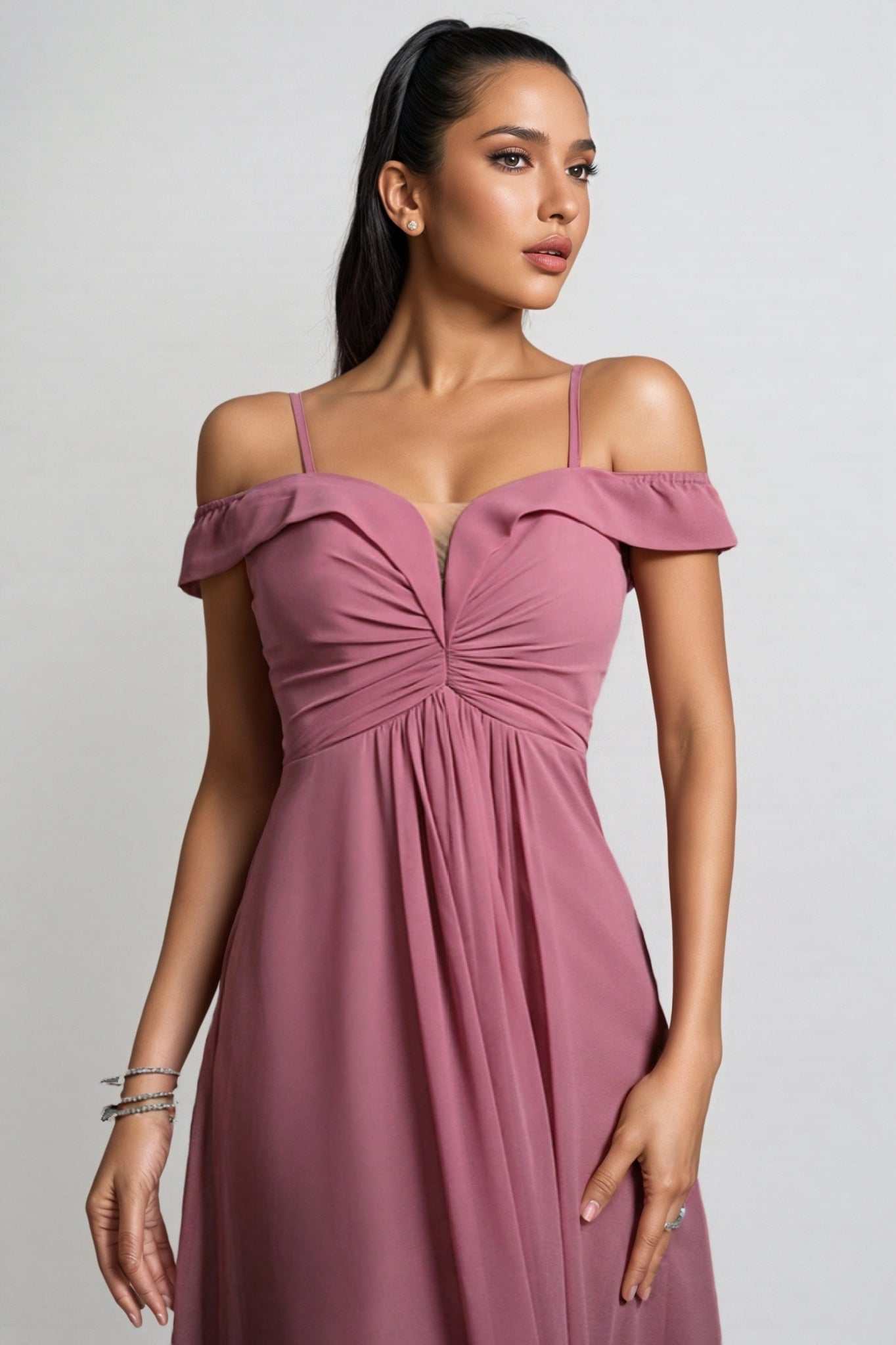 Vani Simple Halter Maxi Dress