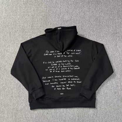 Street Style Devil Print Hoodie