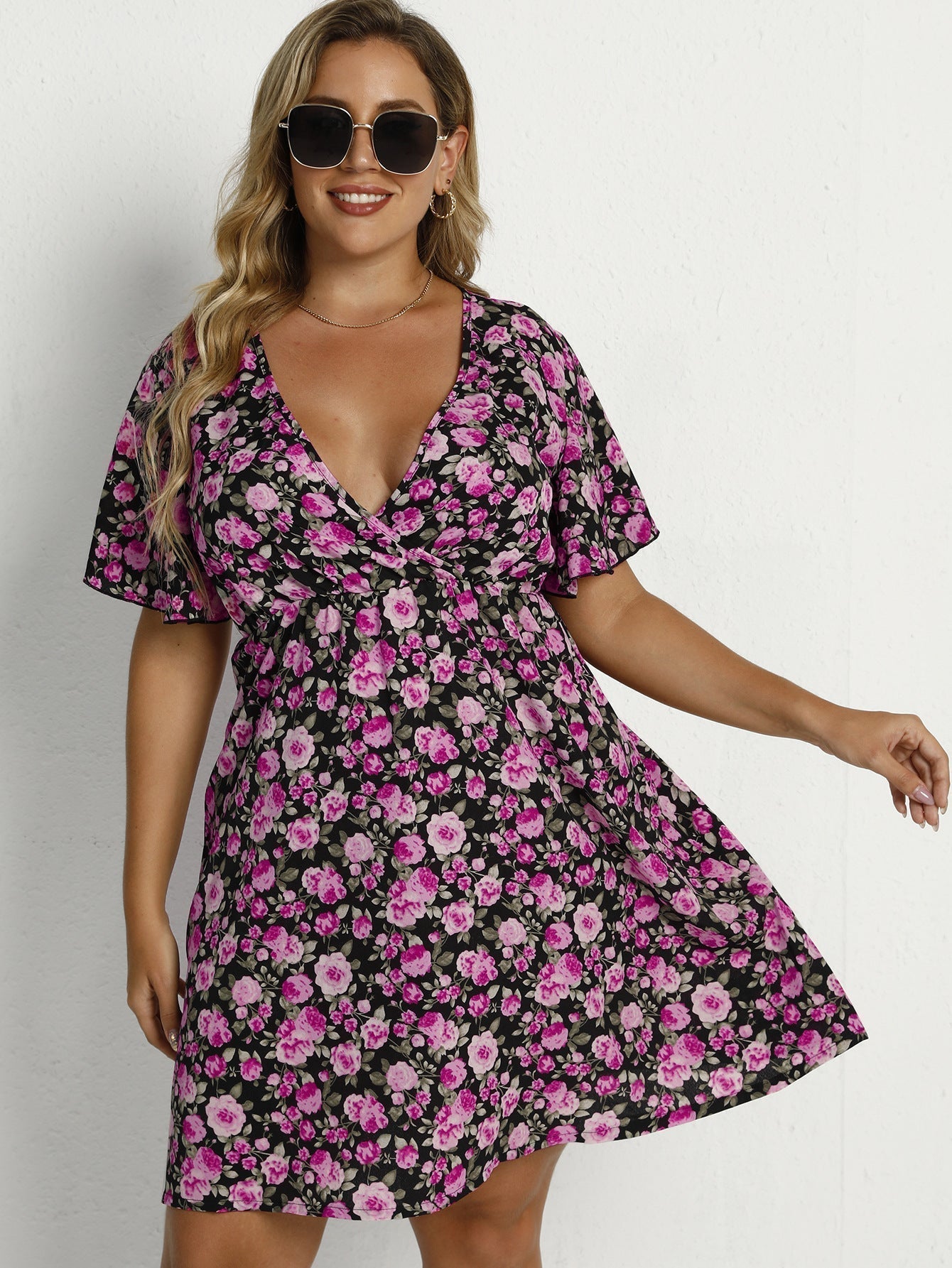 Sutton Printed Tie Dress FINAL