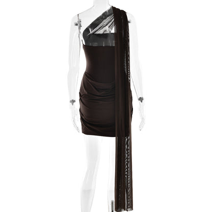 Wintour Mini Dress Brown