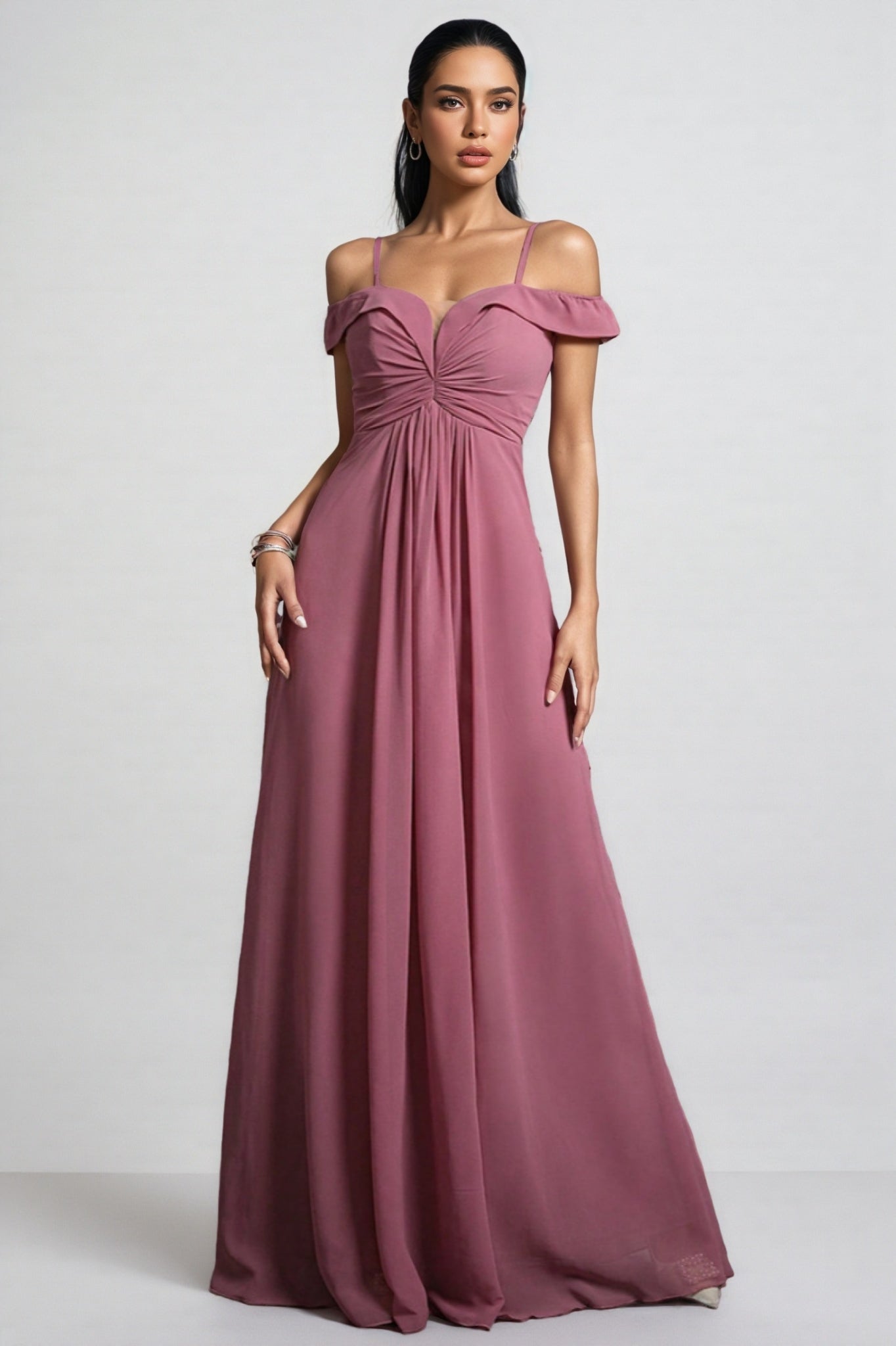 Vani Simple Halter Maxi Dress