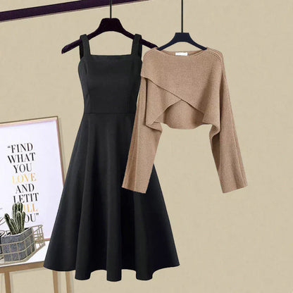 Agatha Aesthetic Dress and Sweater Set Evening Wear Edit