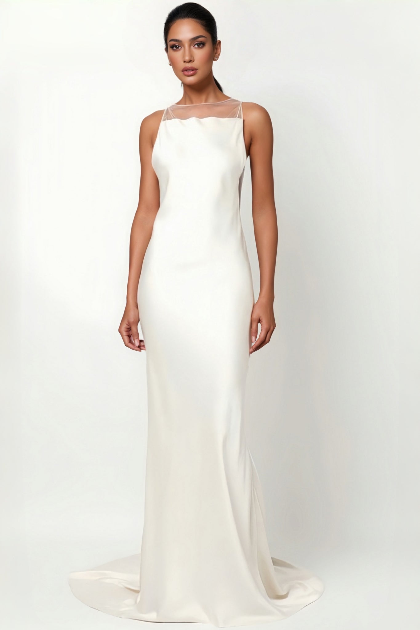 Jabez Fishbone Backless Maxi Dress