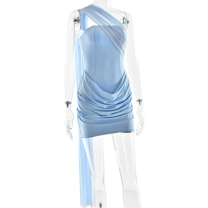 Wintour Mini Dress Blue