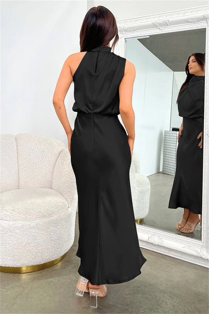 Marcela Aesthetic Satin Evening Dress Premium Wardrobe Essential