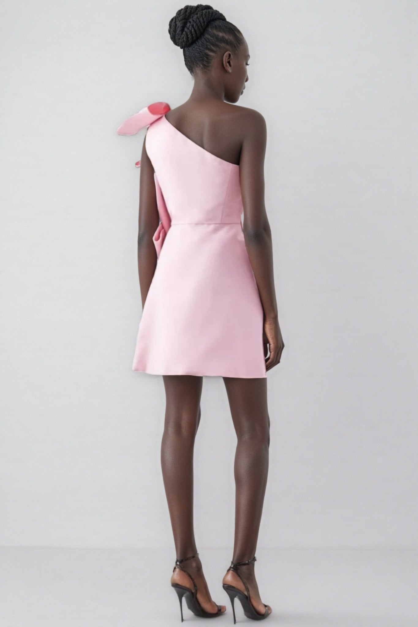 Rila Barbie Pink Big Bow Mini Dress