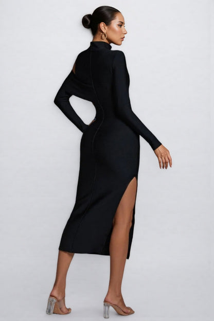 Filia High Neck Cutout Maxi Dress